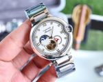 Cartier 316L Steel Automatic Movement 44*11MM Black/White/Blue Dial Watch